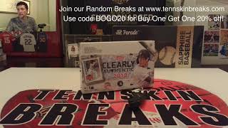 82823  2019 Topps Clearly Authentic Baseball 1 Box Break [upl. by Yeclehc379]