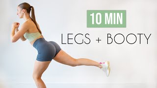 10 min LEGBUTTTHIGH Killer No Equipment Workout [upl. by Drawe]