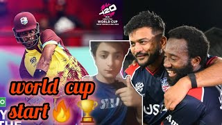 World cup start Usa vs canadawest indies vs png [upl. by Piers61]