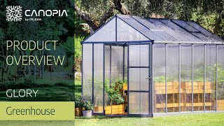 Glory DIY Polycarbonate Greenhouse Kit  Canopia by Palram [upl. by Airlia]