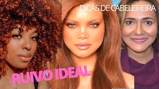 MISTURAS PARA CABELO RUIVO IDEAL PARA MORENA E NEGRA e Cobrir Branco [upl. by Resa46]