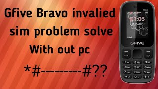 How to change imei number GFIVE BRAVO [upl. by Maegan]