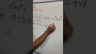 Short trick for competitive examRamanujan number maths viralshort shorts [upl. by Ijar192]