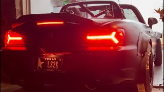 Procharger equipped LS3 Honda s2000 test runs on 12psi Two step exhaust sound lsswap procharger [upl. by Blondell]