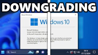 Downgrading Windows 11 to Windows 10 [upl. by Liebowitz]