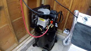 Harbor Freight 29 Gallon Central Pnuematic Air Compressor Oil Change Mod FIX [upl. by Adnorehs]