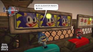 Mario vs Sonic  Arena  LBW2 Crown Winner  LittleBigPlanet [upl. by Nirre]