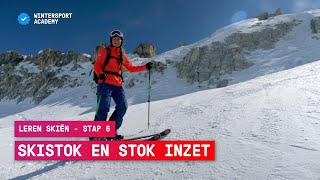 Leren skiën stap 6 Skistokken en je stokinzet  Wintersport tips [upl. by Llerraf]