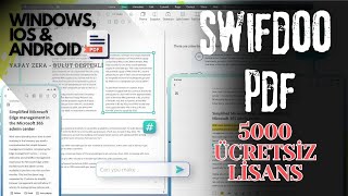 5000 ÜCRETSİZ LİSANS  YAPAY ZEKA VE BULUT DESTEKLİ PDF Düzenleme Programı  SwifDoo PDF [upl. by Asa627]