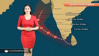 Cyclone Ockhi update Severe Cyclonic Storm to give more rain in Kerala Lakshadweep on alert [upl. by Nwahsan]