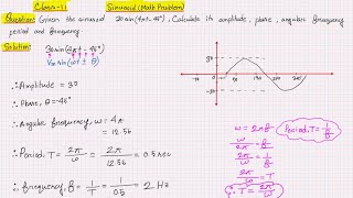 Sinusoid Math Problem Class11 Playlist Sinusoid [upl. by Lectra654]