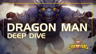 Dragon Man Deep Dive Insane Power Gain  Marvel Contest of Champions [upl. by Esiom]