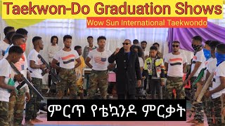 taekwondo  ቴኳንዶ ሾውamazing graduation shows  ethiopia show sports taekwondofamily [upl. by Riatsila935]