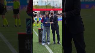 DOBLE RECONOCIMIENTO a ALEXIA PUTELLAS en el Johan football fcbarcelona alexiaputellas [upl. by Ainud]