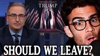 John Oliver On Trump’s Reelection  Hasanabi Reacts [upl. by Carole]