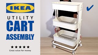 IKEA RASKOG Utility Cart Assembly [upl. by Siramed]