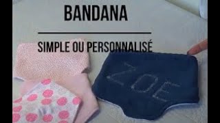 DIY 79 Comment broder le prénom du bébé sur un Bandana  Spécial bébé n°1 [upl. by Efi]