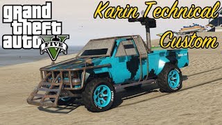 TOTALLY NEW KARIN TECHNICAL CUSTOM  GTA 5 Gunrunning Update 3 [upl. by Dnob]