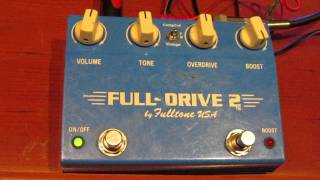 Fulldrive 2 by Fulltone USA Overdrive Pedal Guitar Review [upl. by Nwahsem]