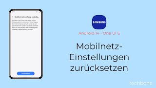 MobilnetzEinstellungen zurücksetzen  Samsung Android 14  One UI 6 [upl. by Jabe]