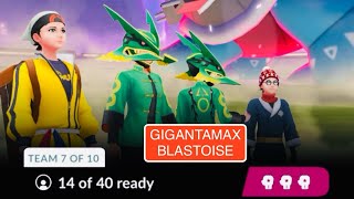 40 players vs Gigantamax Blastoise 🤩 [upl. by Peirce]