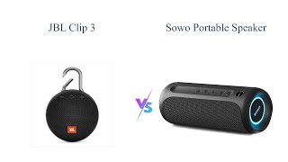 JBL Clip 3 vs SOWO Surgeboom 2 🎵🔊 Which Portable Speaker is Better [upl. by Aridaj]