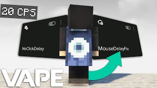 HOW TO FIX HIT DELAY IN Minecraft 189  NoClickDelay amp MouseDelayFix ft Vape V4 Guide [upl. by Aihsyt]