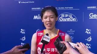 Li Yingying delighted Zhu Ting is back playing with national team｜Japan 31 China｜Volleyball｜VNL2024 [upl. by Jp]