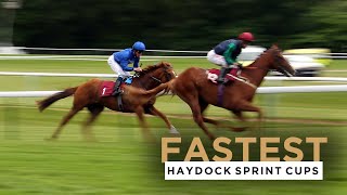 THE 4 FASTEST SPRINT CUPS AT HAYDOCK PARK RACECOURSE [upl. by Anneh]