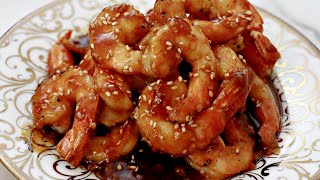 EASY TERIYAKI SHRIMP RECIPE  HOW TO COOK SHRIMP TERIYAKI [upl. by Naghem121]