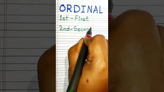 Ordinal Numbers। First Second Third Fourth Fifth। 1st 2nd 3rd 4th 5th in English। Spelling Ordinal [upl. by Cence]