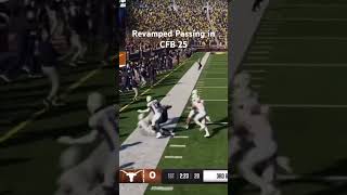 Revamped Passing in CFB 25 easports collegefootball itsinthegame easportscollegefootball [upl. by Kingsly]