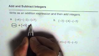 Add Three Integers with Counters Zero Principle [upl. by Llevram]