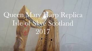 Queen Mary Replica Scottish Clarsach Wire Harp  Fiskavaig Isle of Skye [upl. by Ikcir130]