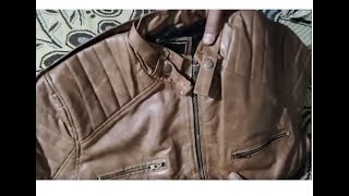 lambency jacket faux leather riding jacket [upl. by Nappy]