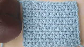 crochet plain grit stitch  crochet stitches [upl. by Hofmann]