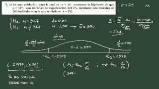 2 Contraste de hipótesis bilateral media explicación y ejemplo [upl. by Lenrow]