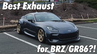 BEST EXHAUST FOR BRZGR86  AWE Track  POV Driving LOUD BACKFIRES [upl. by Marchall198]