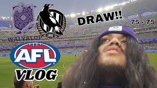 ITS A DRAW  AFL Vlog  Fremantle v Collingwood  Round 11 2024 [upl. by Eno168]