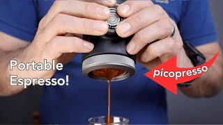 Wacaco Picopresso Portable Espresso Maker Review amp Test [upl. by Palermo612]