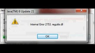 internal error 2753regutilsdll [upl. by Munro384]