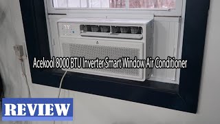 Acekool 8000 BTU Smart Window Air Conditioner Review  Watch Before You Buy [upl. by Anelys]