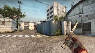 CSGO Stiletto Knife Damascus Steel WellWorn  SKIN SHOWCASE [upl. by Tyler227]