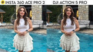 insta360 Ace Pro 2 vs DJI Action 5 Pro camera test comparison [upl. by Aran]