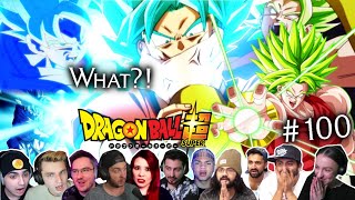 GOKU SSJ BLUE vs KALE BERSERK 🔥☄️ REACTION MASHUP 🐲Dragon Ball Super Episode 100 ドラゴンボール [upl. by Koss288]