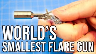 Worlds Smallest Flare Gun Actually Shoots [upl. by Hairahcez]