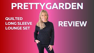 REVIEW of PrettyGarden quilted long sleeve lounge set [upl. by Che]