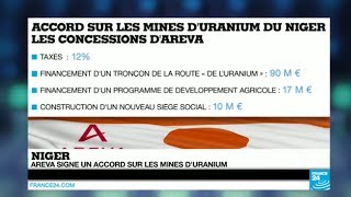 Uranium  Areva et le Niger signent un nouvel accord  Économie [upl. by Lilia]