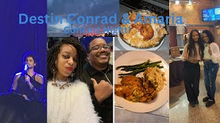 Destin Conrad amp Amaria  Concert Vlog [upl. by Llehcam]