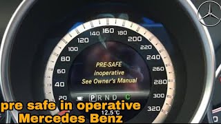 Mercedes benz pre safe inoperative see owners manual देखो एक छोटी सी गलती से क्या होगया [upl. by Sherj]